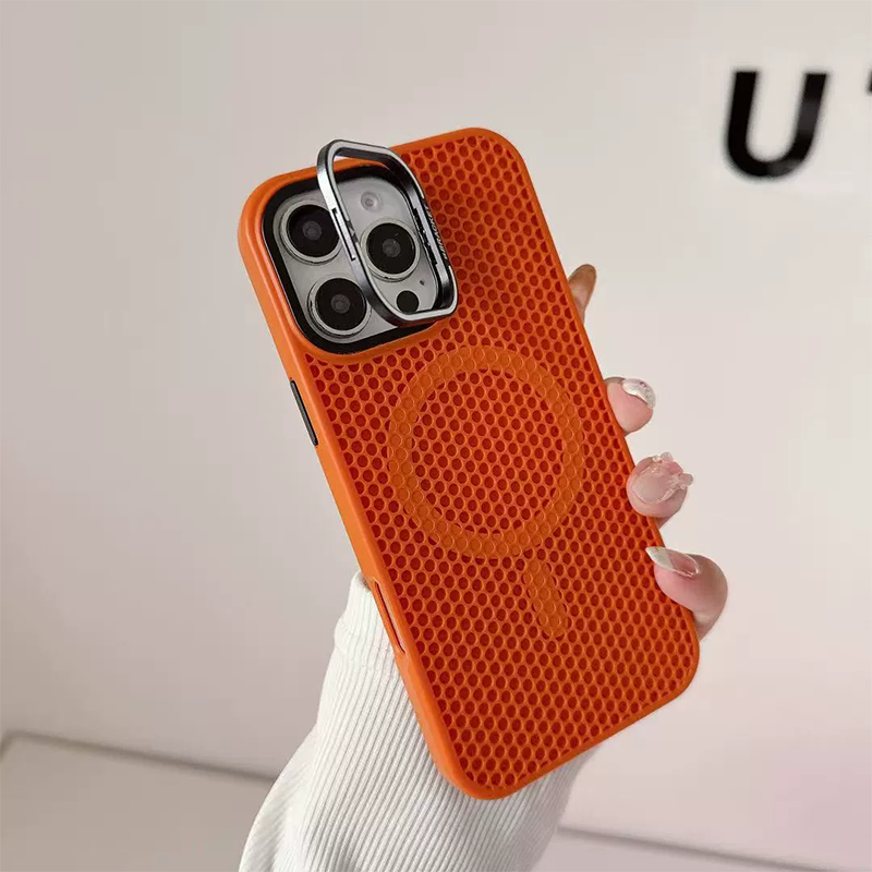 Heat Dissipating Honeycomb Magnetic Phone Case with Kickstand