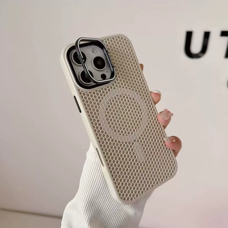 Heat Dissipating Honeycomb Magnetic Phone Case with Kickstand
