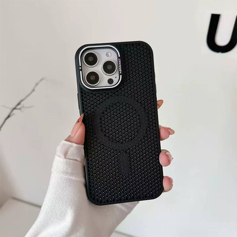 Heat Dissipating Honeycomb Magnetic Phone Case with Kickstand