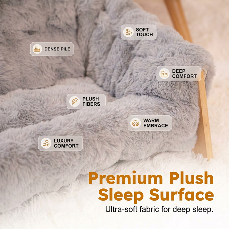 🛋️ LIMITED TIME 50% OFF! 🐾 Elevated Plush Pet Bed with Wooden Frame – Premium Comfort, Sturdy Natural Wood & Removable Washable Cover ✨