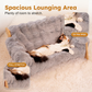 🛋️ LIMITED TIME 50% OFF! 🐾 Elevated Plush Pet Bed with Wooden Frame – Premium Comfort, Sturdy Natural Wood & Removable Washable Cover ✨