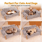 🛋️ LIMITED TIME 50% OFF! 🐾 Elevated Plush Pet Bed with Wooden Frame – Premium Comfort, Sturdy Natural Wood & Removable Washable Cover ✨