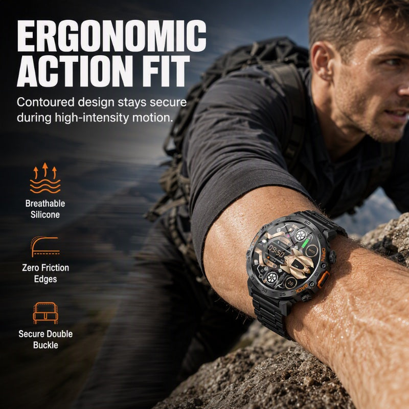 ⌚ 50% OFF NOW! 🏔️ Outdoor Smartwatch – Rugged, LED Flashlight & Bluetooth Calling – For Sports, Fitness & Adventure 🔦