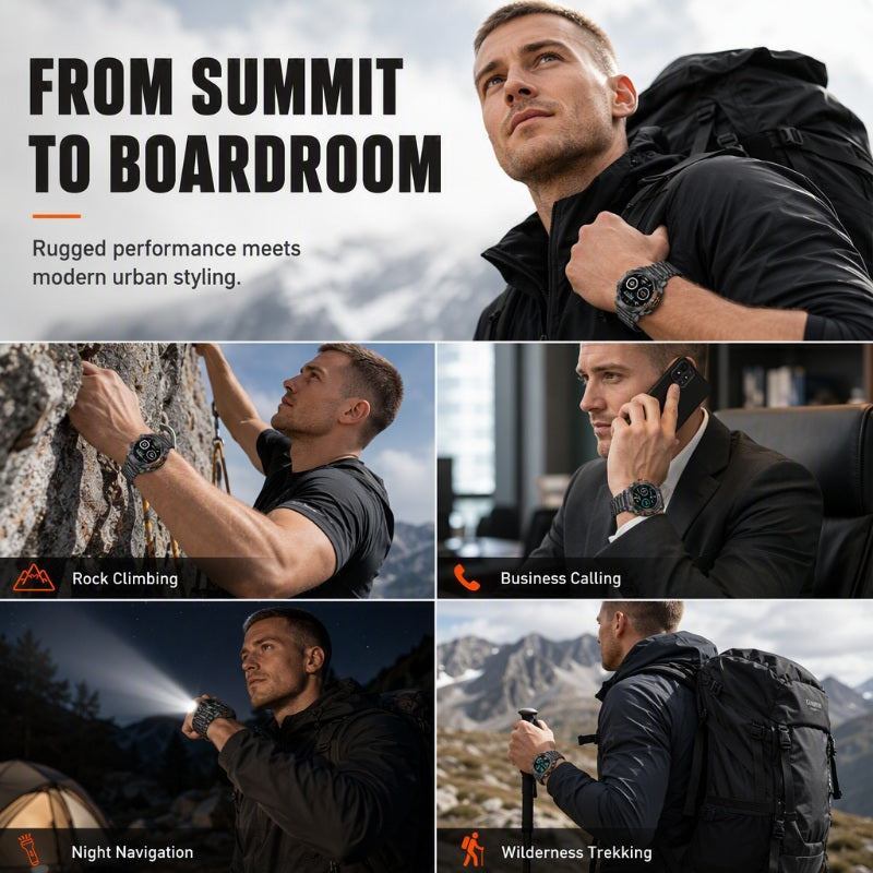 ⌚ 50% OFF NOW! 🏔️ Outdoor Smartwatch – Rugged, LED Flashlight & Bluetooth Calling – For Sports, Fitness & Adventure 🔦
