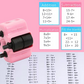 Practice math without flipping pages — 4-in-1 roller stamp that prints problems in seconds. ✏️