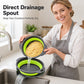 3-Piece Collapsible Colander Set with Draining Base