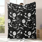 Halloween Ghost Print Cozy Throw Blanket