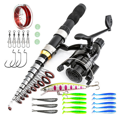 ⏳Time-Limited Special⏰Complete Travel Fishing Gear Set & Carrying Bag