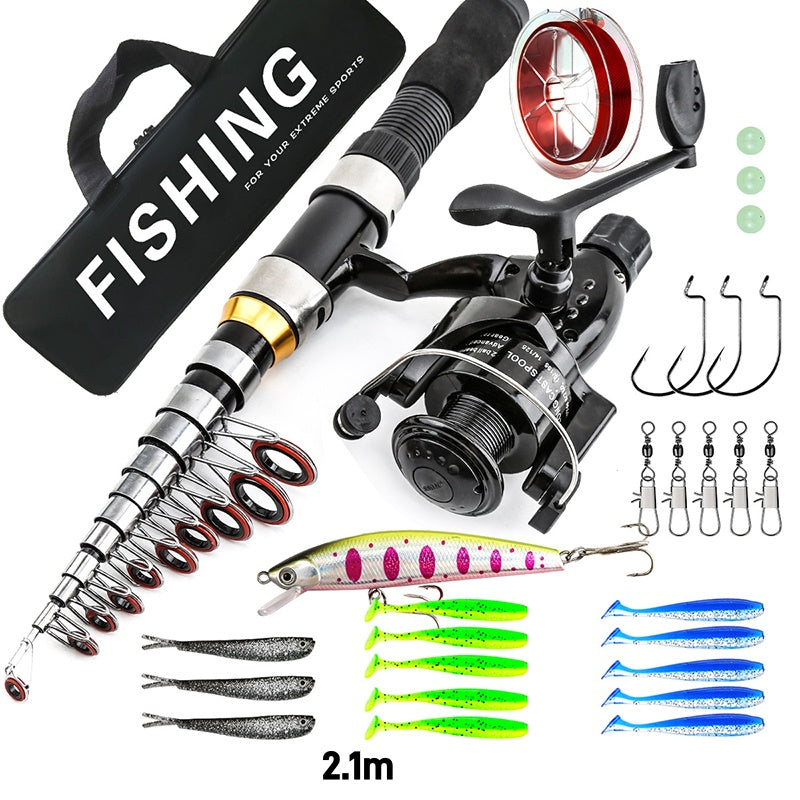 ⏳Time-Limited Special⏰Complete Travel Fishing Gear Set & Carrying Bag