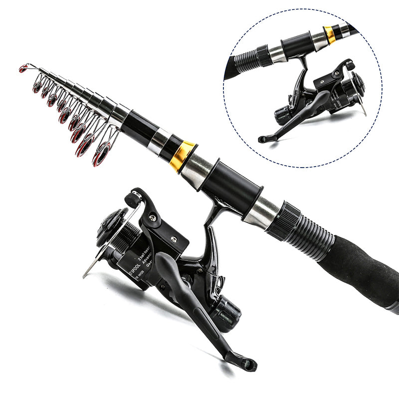 ⏳Time-Limited Special⏰Complete Travel Fishing Gear Set & Carrying Bag