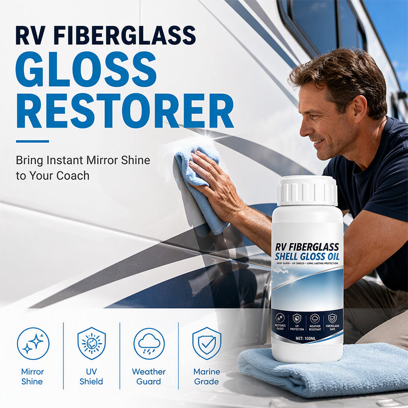 🚐 Save 50%! ✨ RV Fiberglass Restorer – Restores gloss & protects shine 💪
