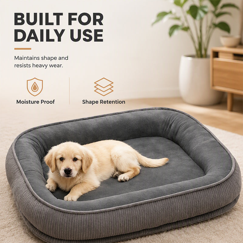 📢📢50% OFF !! ⏰ All‑Season Ergonomic Comfort Pet Bed – Snug, Breathable, Cozy ✨