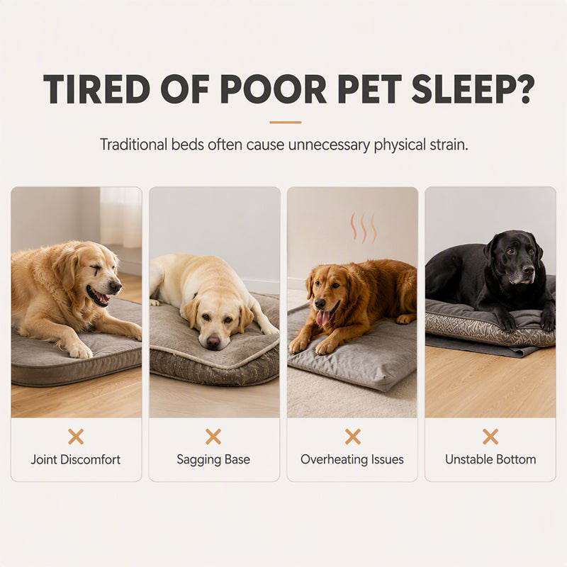 📢📢50% OFF !! ⏰ All‑Season Ergonomic Comfort Pet Bed – Snug, Breathable, Cozy ✨
