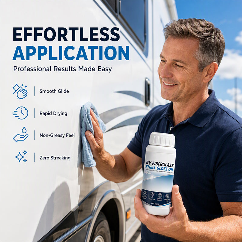 🚐 LIMITED‑TIME 50% OFF! ✨ RV Fiberglass Gloss Oil Shine Restorer – UV‑Protective, Easy‑Apply, Long‑Lasting ✨
