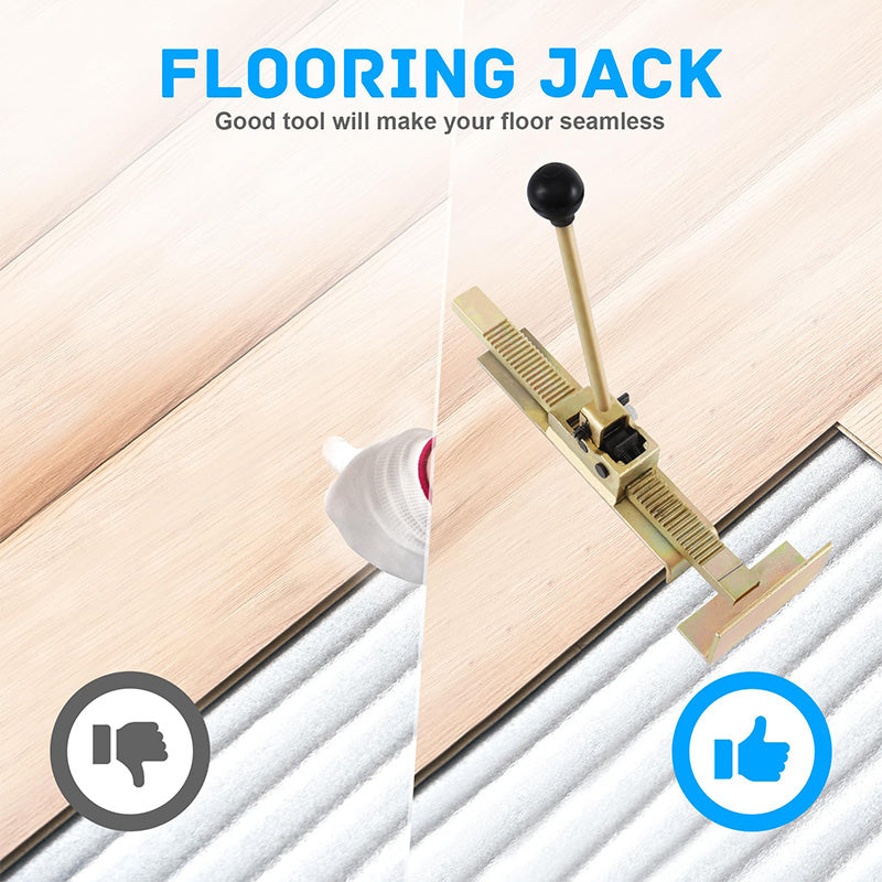 📏 50% OFF NOW! 🏠 Ratcheting Plank Jack – Heavy-Duty, Precise Alignment & Ergonomic Grip – For Hardwood Floor Installation 🛠️