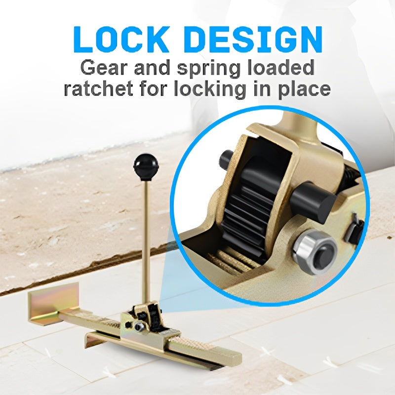 📏 50% OFF NOW! 🏠 Ratcheting Plank Jack – Heavy-Duty, Precise Alignment & Ergonomic Grip – For Hardwood Floor Installation 🛠️