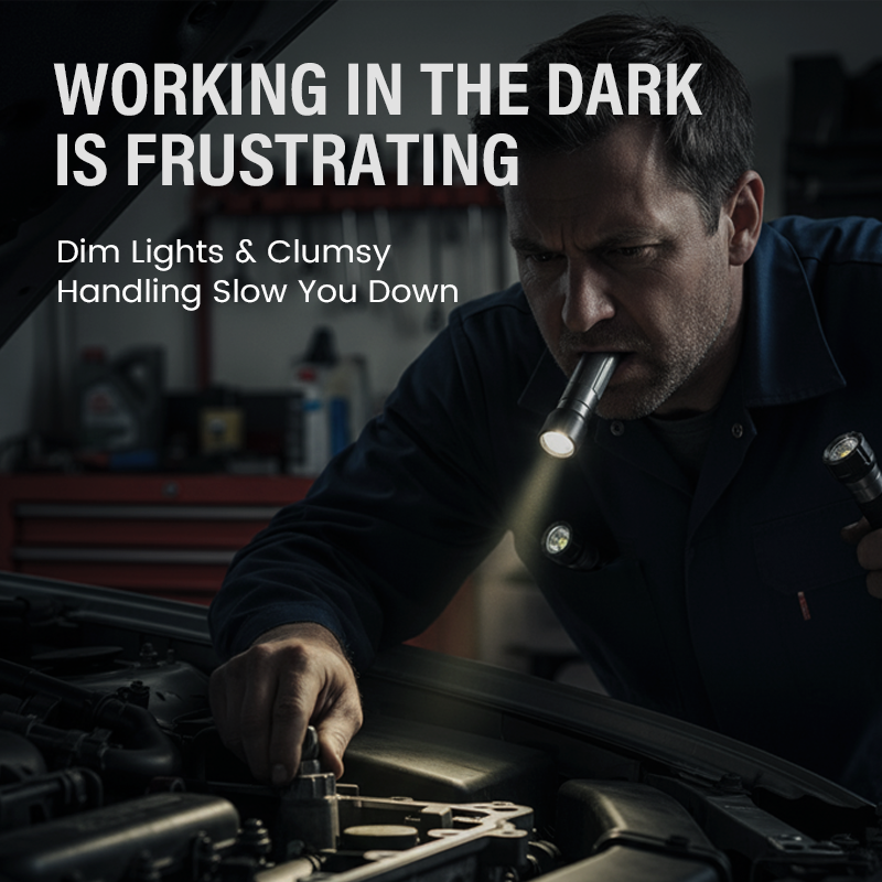 Magnetic & Rechargeable LED Work Light Set