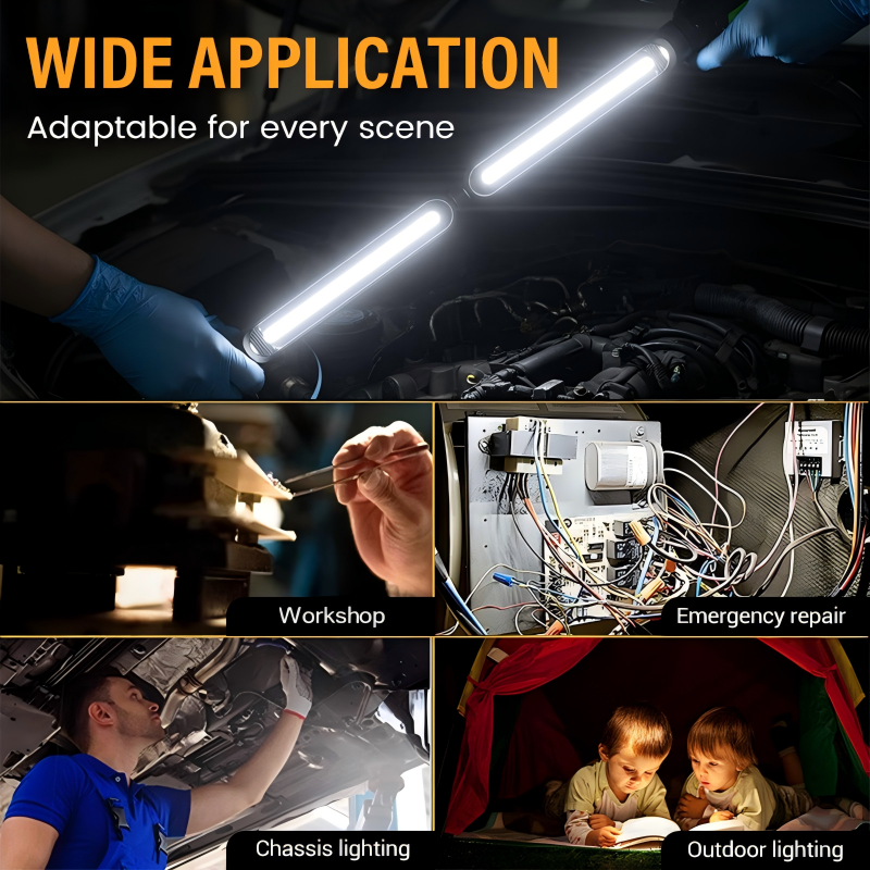 Magnetic & Rechargeable LED Work Light Set