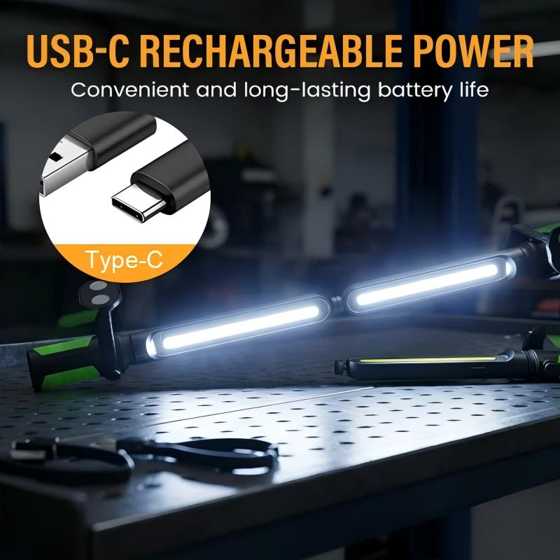 Magnetic & Rechargeable LED Work Light Set