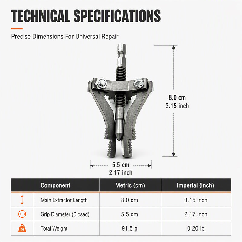 ⏳Time-Limited Special⏰Universal 3-Jaw Broken Pipe Extractor for Hand Drills