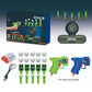 Electric Hovering Ball Target Shooting Game Set with Toy Guns and Floating Balls Glow in the Dark Electronic Target for Kids