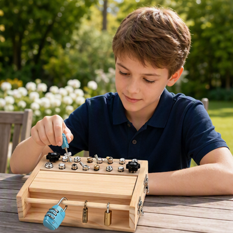 Montessori Wooden Screwdriver Board Toy for Toddlers