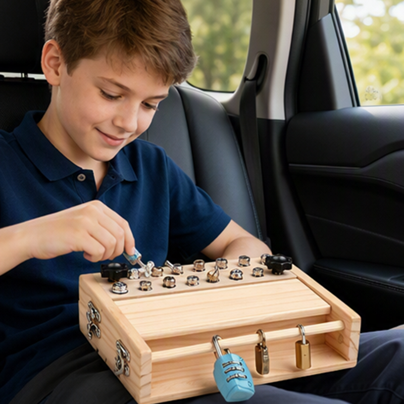 Montessori Wooden Screwdriver Board Toy for Toddlers