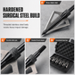 12 Piece Emerald Archery Arrows Set with Storage Box Universal for Recurve and Compound Bows