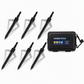 12 Piece Emerald Archery Arrows Set with Storage Box Universal for Recurve and Compound Bows