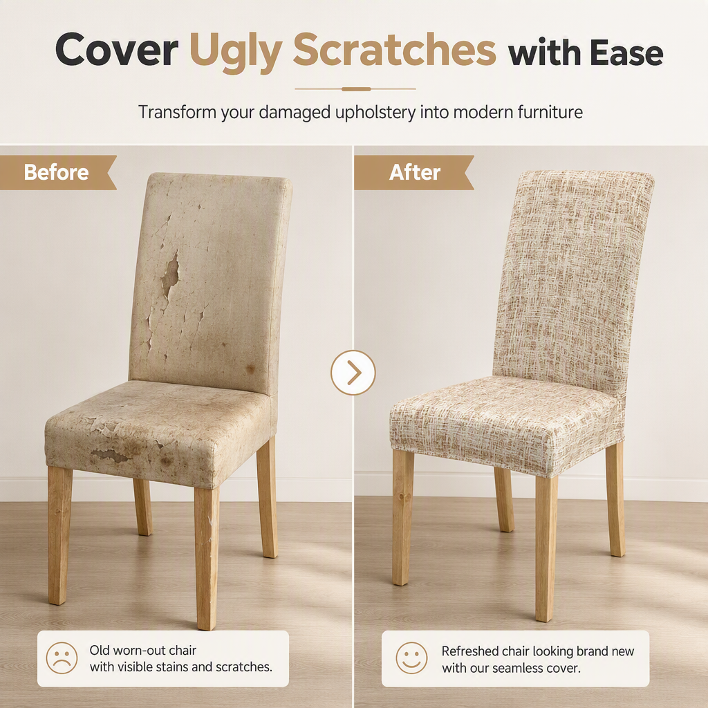 ⏳Time-Limited Special⏰Universal Stretch Plaid Chair Cover – Stretchy, Protective, Easy Fit