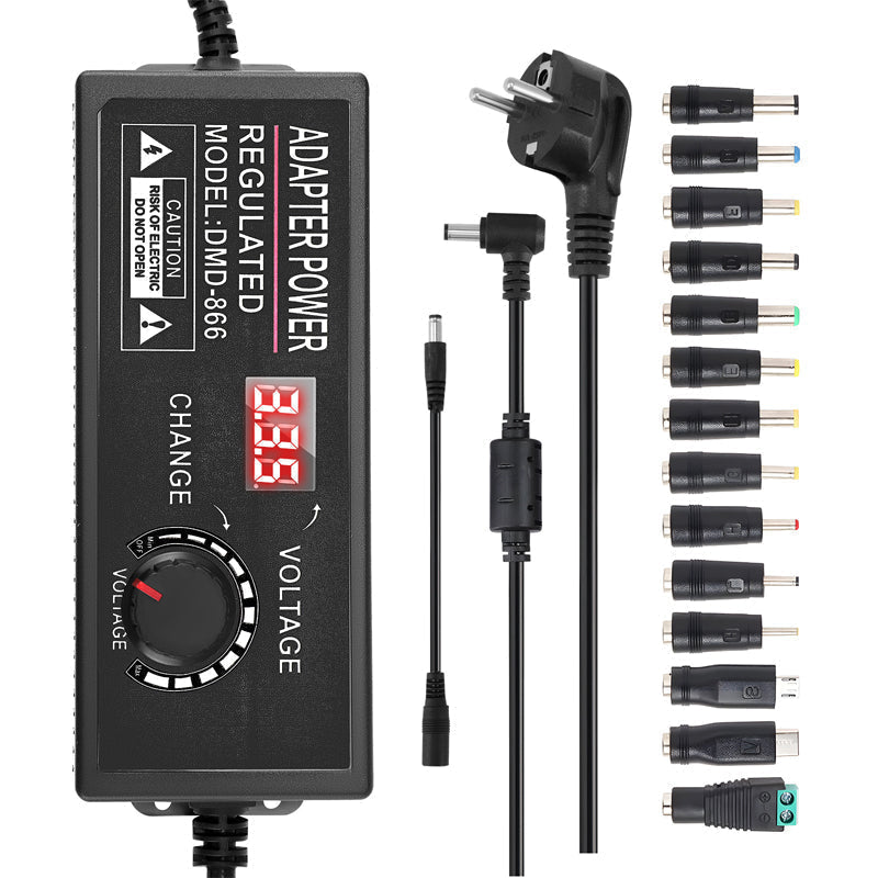 ⏳Time-Limited Special⏰Adjustable 3V-24V 3A Universal AC/DC Power Adapter