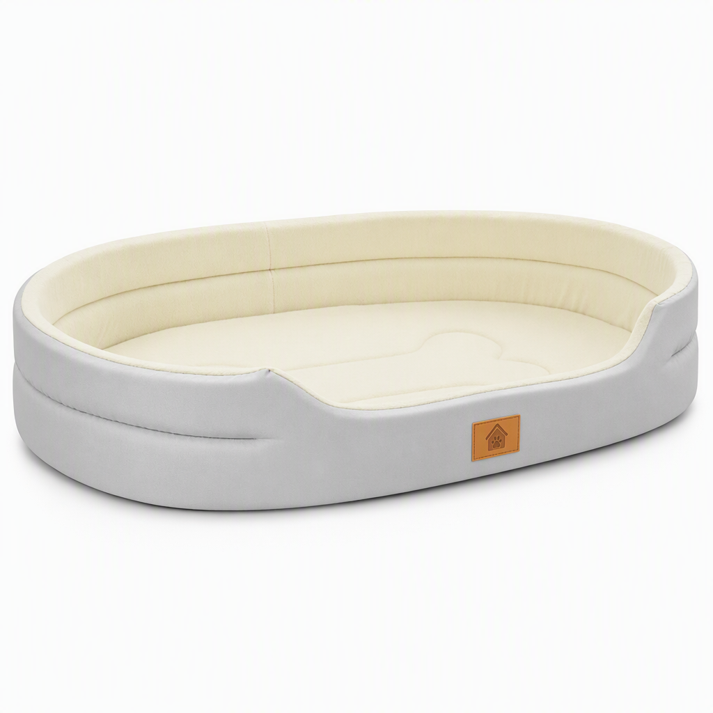💤 Detachable Oval Pet Bed – Cozy, Moisture-Proof, Scratch Resistant ✨