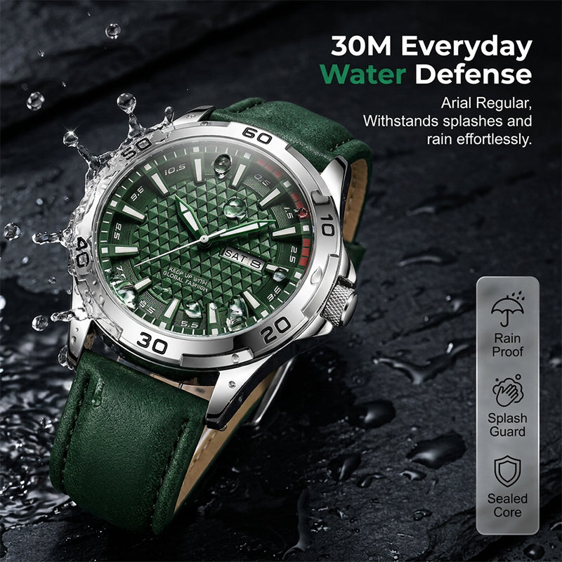 💥50% OFF NOW!⌚Men's Luminous Quartz 30M Sports Wristwatch – Bright glow, durable, reliable and stylish ✨