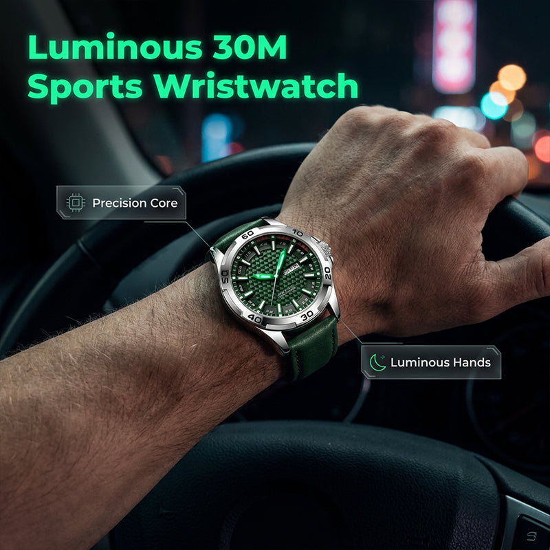 💥50% OFF NOW!⌚Men's Luminous Quartz 30M Sports Wristwatch – Bright glow, durable, reliable and stylish ✨
