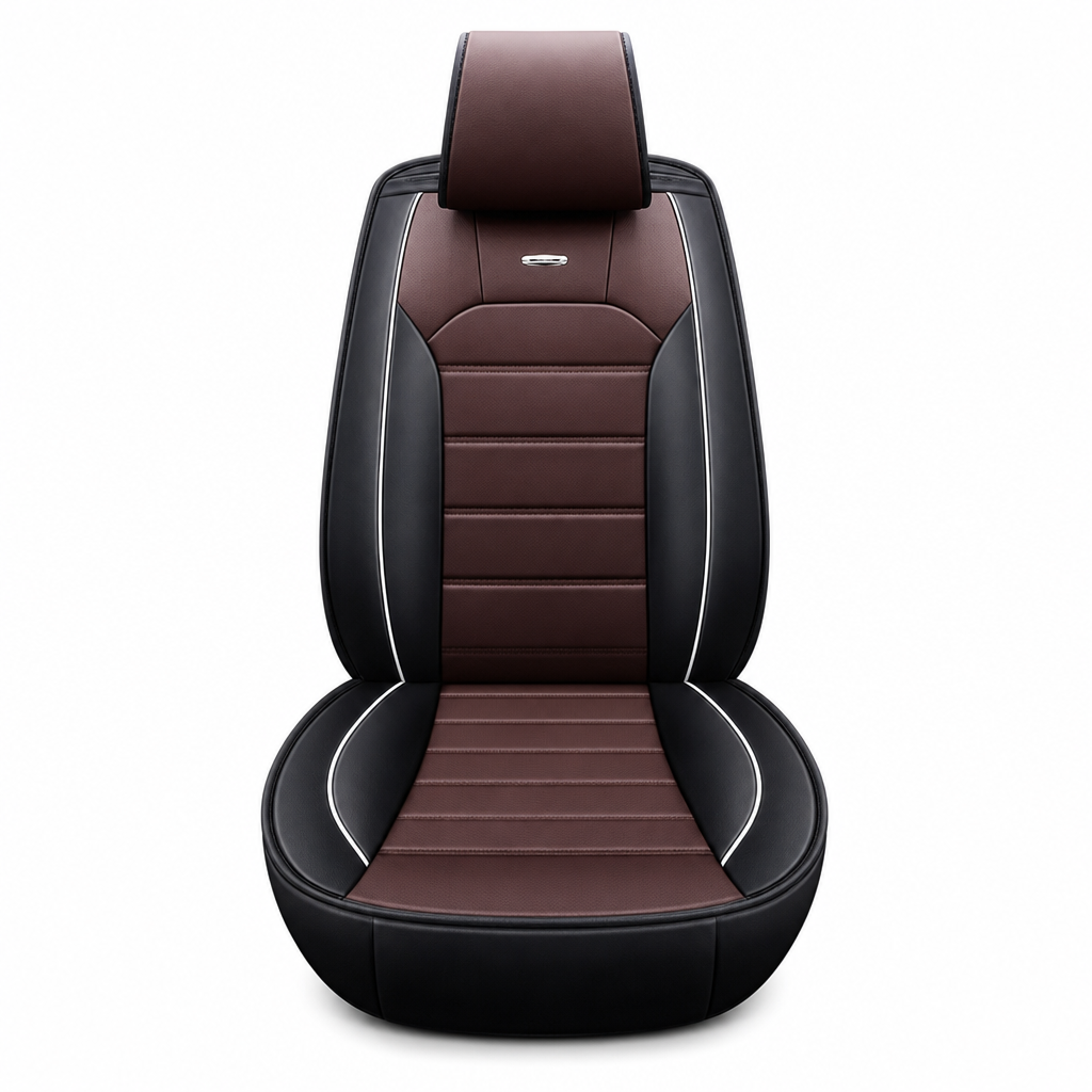 ⏳Time-Limited Special⏰Full-Coverage Leather Car Seat Covers – All-Season Protection, 5D Surround & Safety Split Seams – Universal Fit 🛡️