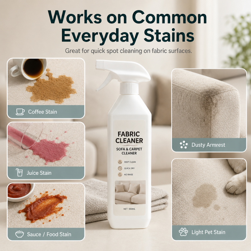 Waterless Fabric & Upholstery Cleaner Spray