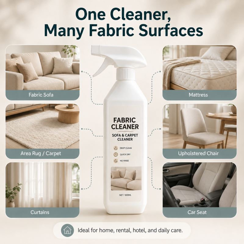 Waterless Fabric & Upholstery Cleaner Spray