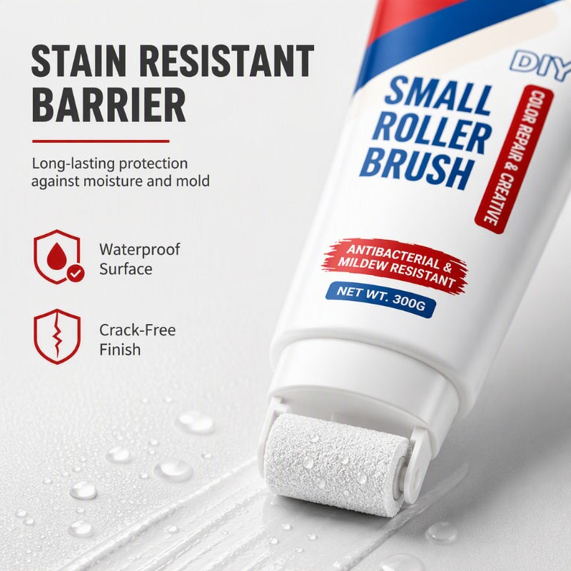 Wall Repair Paste – With Integrated Roller Brush, Waterproof & Family-Safe – Easy DIY for Stains, Cracks & Marks 🏠