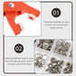 🧷 Sew-Free Snap Fastener Plier Kit — No Needle, No Thread
