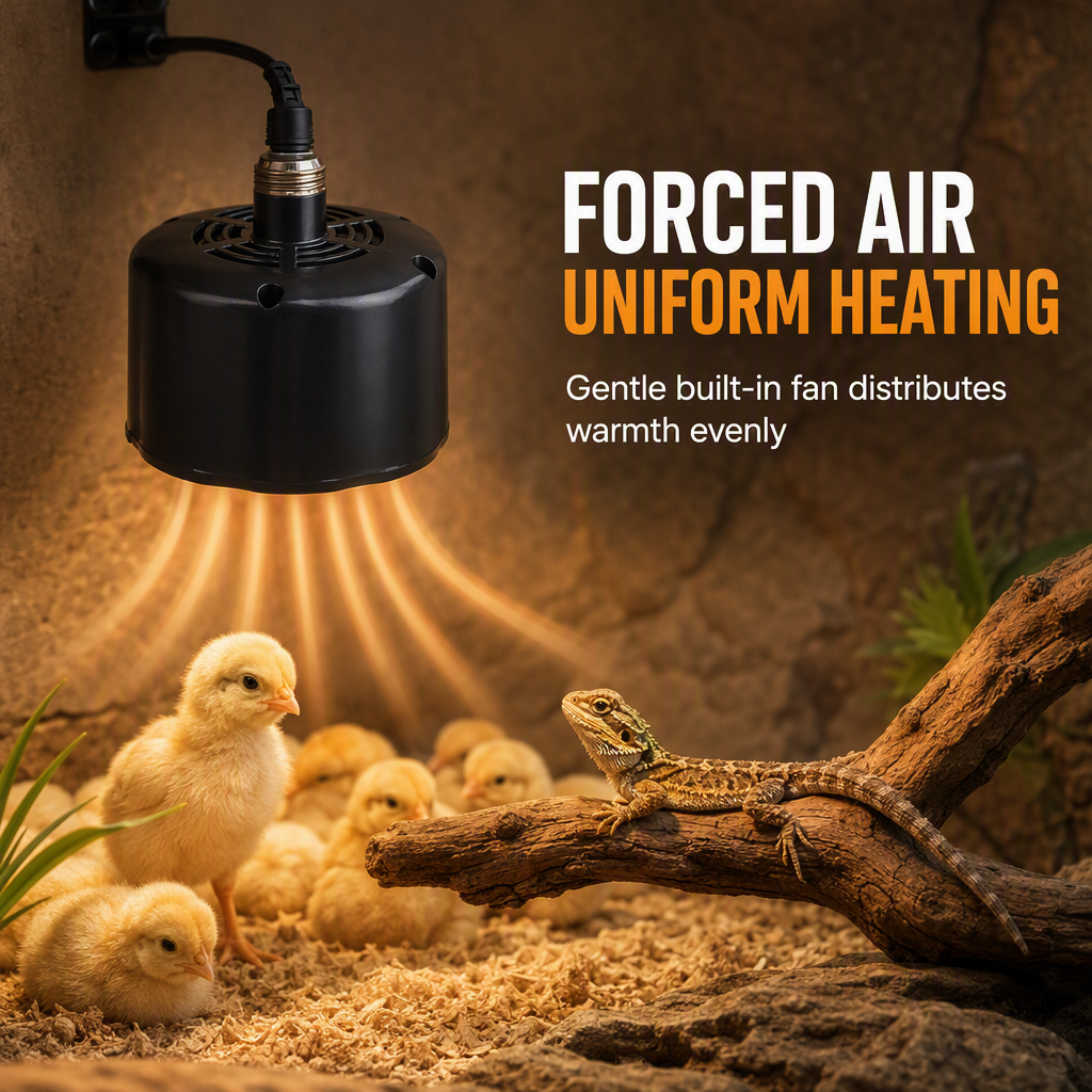 🐥 LIMITED-TIME 50% OFF! 🌡️ Intelligent Temperature Control Brooder Heater – Even Warm Air, Easy Install, Safe Housing ✨