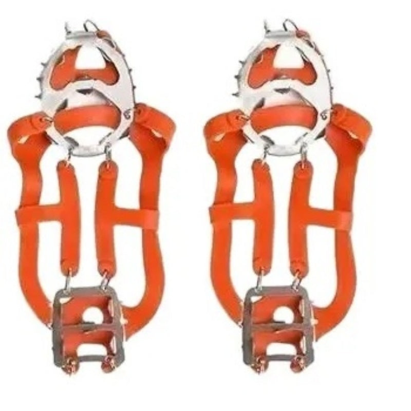 📢📢50% OFF !! ⏰18-Spike Ice Cleats – Slip-On Traction Grips for Snow & Ice