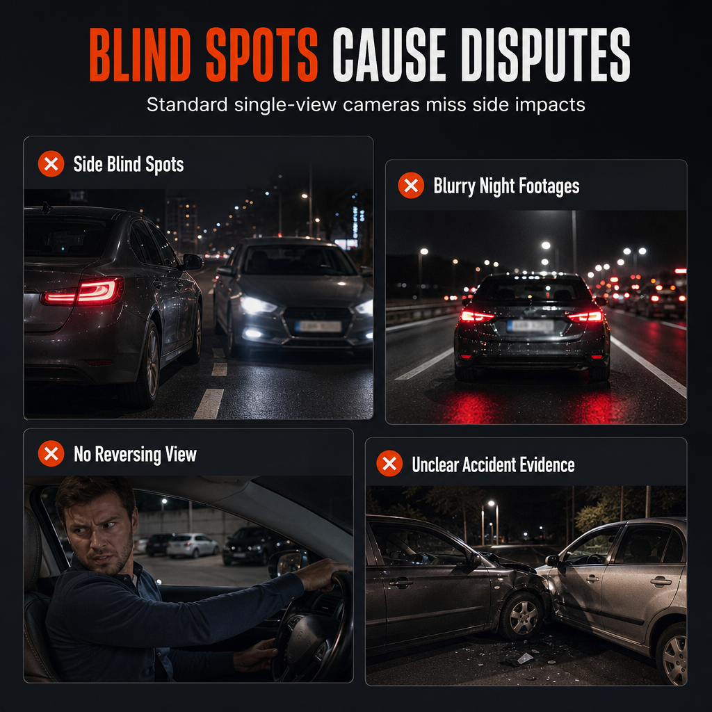 🎥 LIMITED-TIME 50% OFF ✨ Four-Lens Rotatable Dash Cam — Full Cabin Coverage ⚡