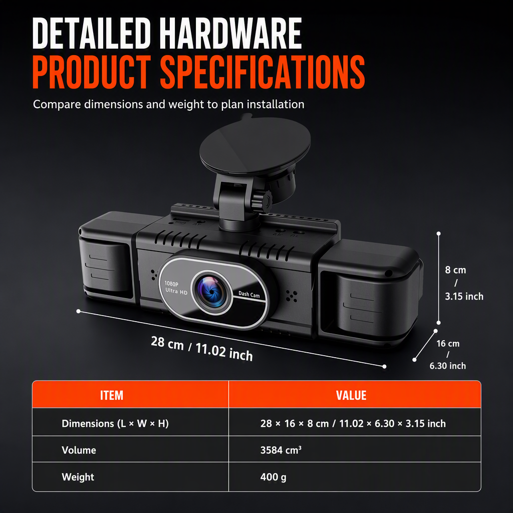 🎥 LIMITED-TIME 50% OFF ✨ Four-Lens Rotatable Dash Cam — Full Cabin Coverage ⚡
