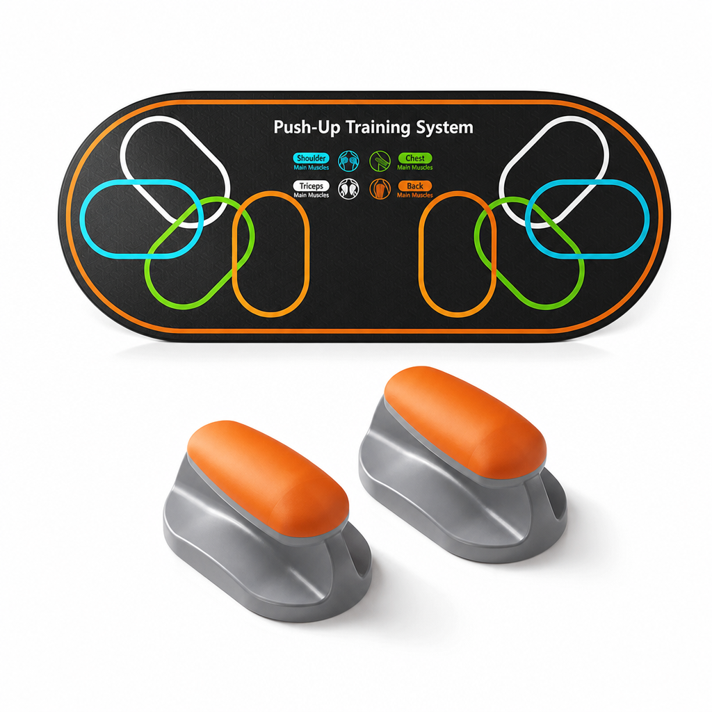 Ergonomic Multi Position Push Up Board and Plank Support Trainer for Home Fitness Workouts