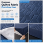 ⏳Time-Limited Special⏰Waterproof Fitted Sheet – Solid Color Machine Washable Mattress Protector Cover, Soft Breathable Bed Cover for Bedroom, Guest Room & Dorm ✨