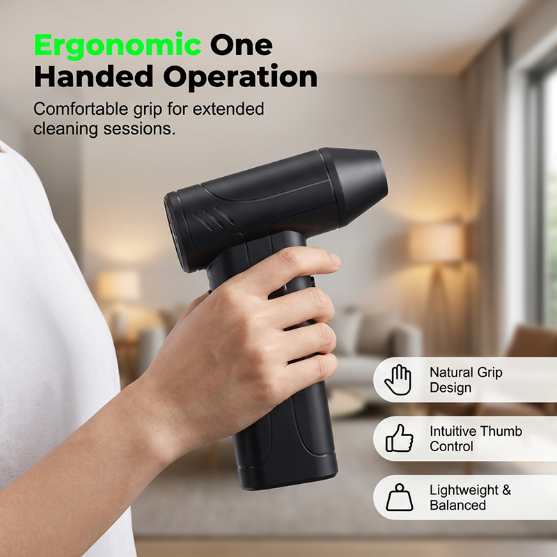 Blast Dust Away Instantly! 100,000 RPM Portable Turbo Air Duster