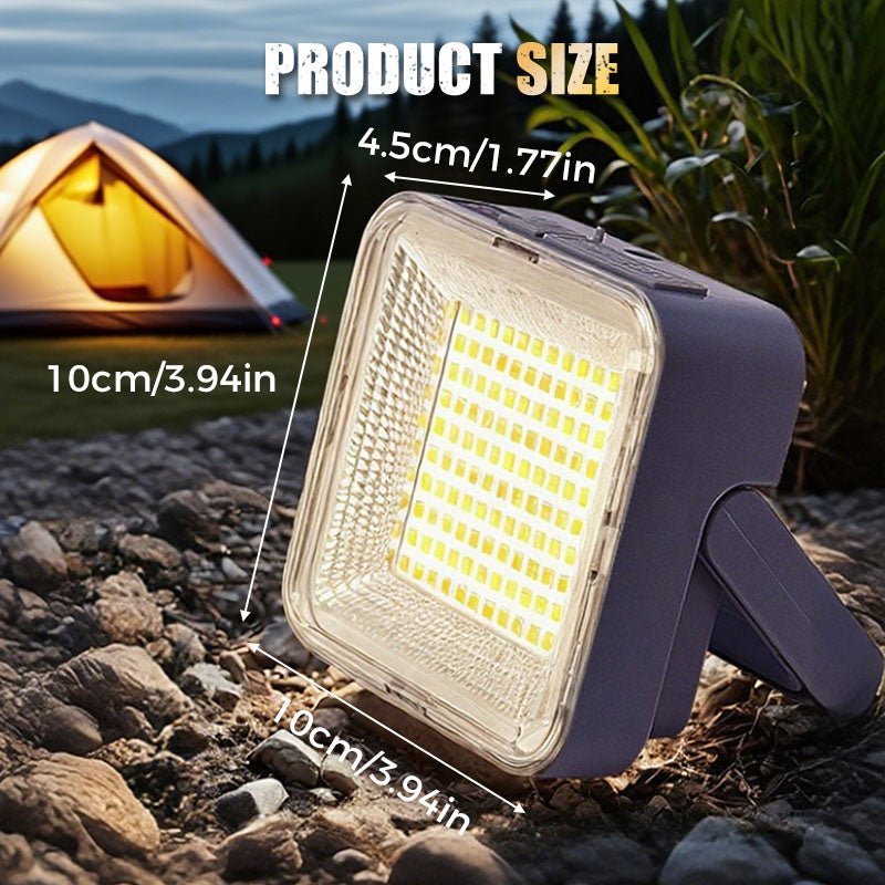 🏕️ Solar Camping Light | Type-C + USB Output