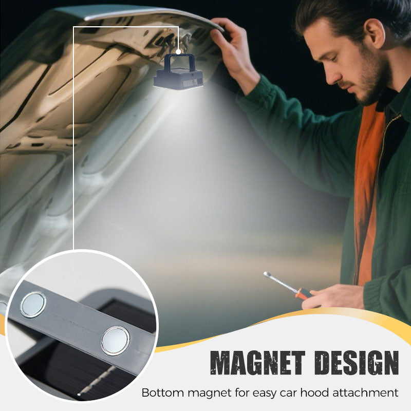 🏕️ Solar Camping Light | Type-C + USB Output