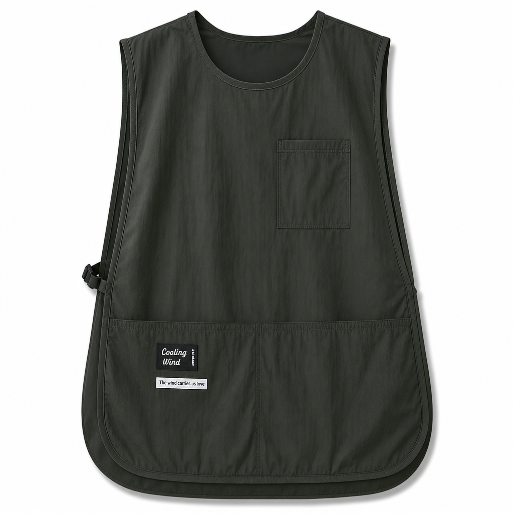 ⏳Limited-time 50% off💥Waterproof and Oilproof Kitchen Vest Apron Breathable Sleeveless Workwear for Catering and Food Service