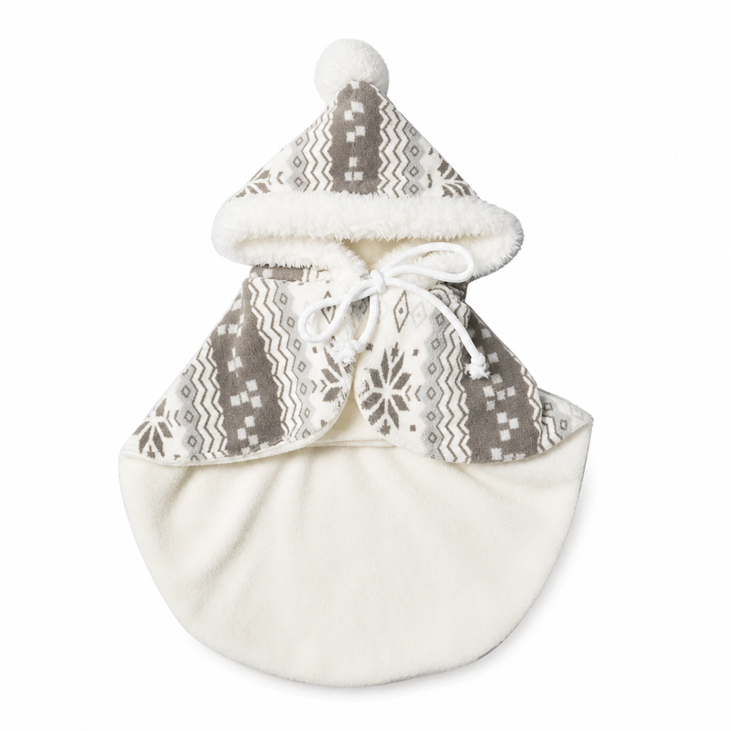 Christmas Pet Costume for Dogs and Cats Autumn Winter Holiday Outfits featuring Santa Claus Suits and Snowflake Capes